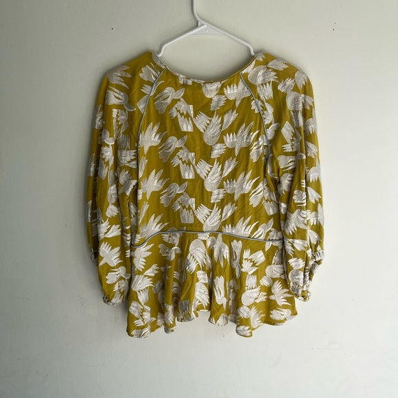 HUNTER BELL Mustard Grayson Top Size Small - Picture 7 of 8